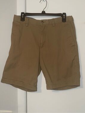 Banana Republic Aiden Men’s Khaki Chino Shorts Size 31 Flat Front Casual